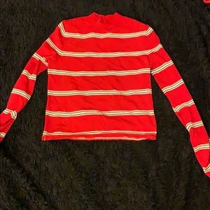 Long sleeve knit sweater tee